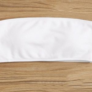 SHEIN Bandeau Swim Top